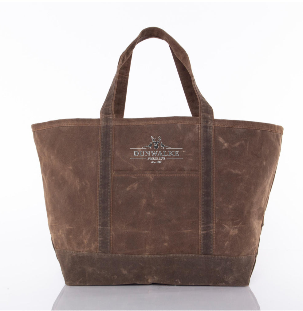 Large Waxed Canvas Tote